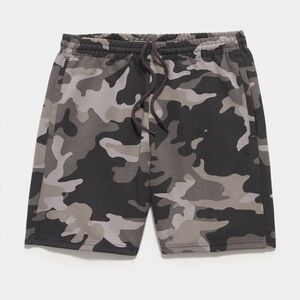 NWT Flint Park Men's Court Short in Black Camo 2XL Tennis Casual Athleisure